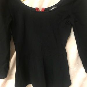 Express Slim fit Peplum top